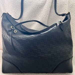 Gucci Guccissima GG Signature Bree Top Handle Bag